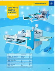 SEMI AUTO GLUING MACHINE