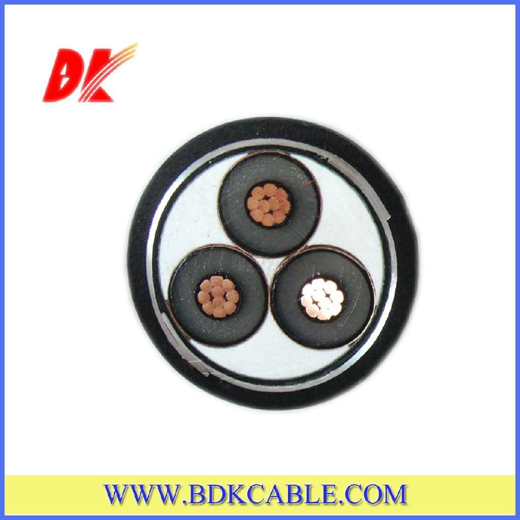 XLPE insulated and PVC sheathed power cable 3