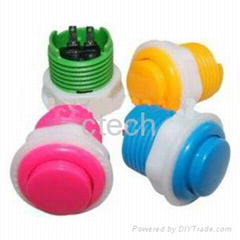 Double Colour Push Button With A Build-In Microswitch 6 Colour Available-Arcade