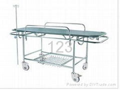 Stainless-steel Stretcher Cart with Four Castors