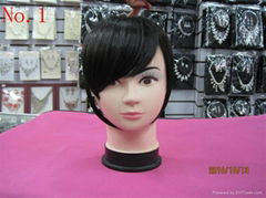 Pretty Ladies Hairpieces Womens Black Short Wigs