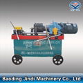 Rebar rib-peeling and thread rolling machine