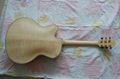 Wholesale fully handmade jazz electric guitar with solid wood. 3