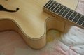 Wholesale fully handmade jazz electric guitar with solid wood. 4