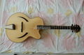 Wholesale fully handmade jazz electric guitar with solid wood. 1