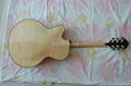 Wholesale fully handmade jazz electric guitar with solid wood. 4