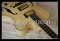 Wholesale fully handmade jazz electric guitar with solid wood. 2