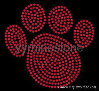 Animal/ Paw rhinestone transfer 5