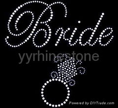 Bridal rhinestone transfer