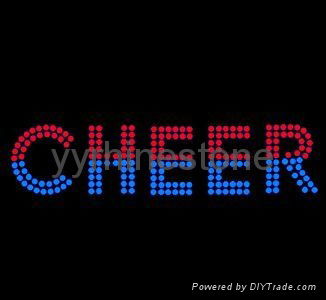 Cheer rhinestone transfer 5