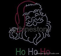 Christmas rhinestone transfer