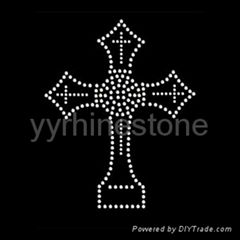 Cross rhinestone transfer