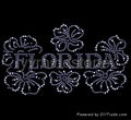 Flower/Fleur de lis rhinestone transfer 1