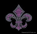 Flower/Fleur de lis rhinestone transfer 2