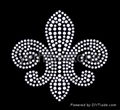 Flower/Fleur de lis rhinestone transfer 3