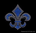 Flower/Fleur de lis rhinestone transfer 4