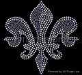 Flower/Fleur de lis rhinestone transfer 5