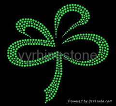 Irish/Leaves rhinestone transfer