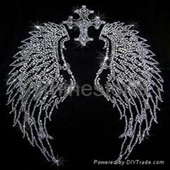 Wing/Angel rhinestone transfer