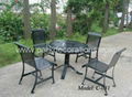 metal furniture, metal outdoor table and