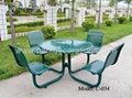 Perforated metal patio furniture garden furniture set