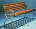 cast aluminum bench