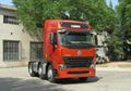 china heavy duty howo a7 6*4 tractor truck single horizontal 3