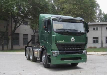 china heavy duty howo a7 6*4 tractor truck single horizontal 4