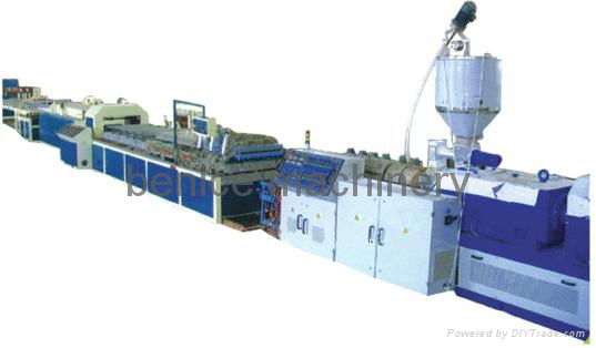 PP/PE/PC hollow grid board extrusion machine