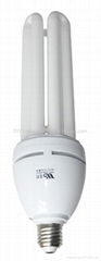 E27 tri-color powder 3U energy saving lamp （factory direct)