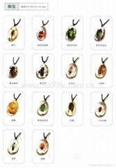 Insect amber jewelry-Pendant