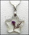 Transparent pendant flower 1