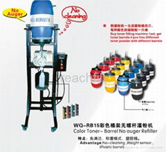 Color toner filling machine