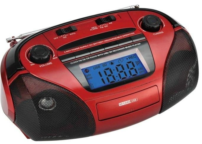 FP-833R digital clock fm am sw radio receiver with USB/SD recorder and  remote f