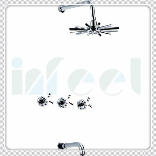 Concealed in-wall shower set faucet 4