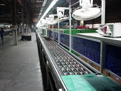 microwave oven assembly line