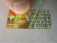 Tamper Evident Hologram Label