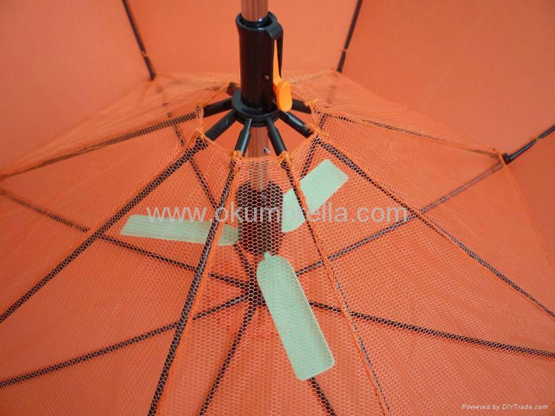 Straight Golf fan Umbrella 4