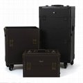 New 2in1 Deluxe 38" Cosmetic Makeup Artist Rolling Aluminum Train Case Box