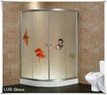ultra clear shower room tempered glass 3