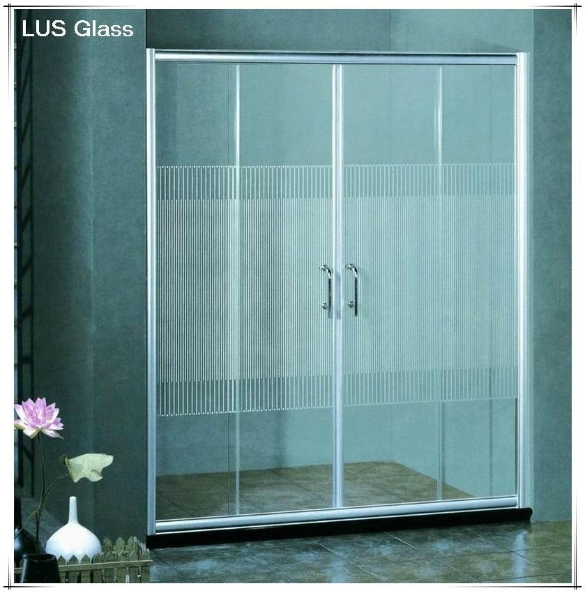 flat/curved clear shower room glass
