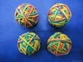 color rubber band ball