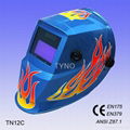 Auto darkening welding helmet