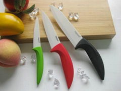 China colorful handle ceramic knife sets