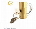 hammer type brass padlock 2