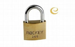 arc type brass padlock with vane keys