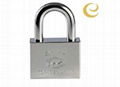 short shackle square type brass padlock 2