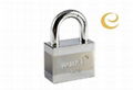 short shackle square type brass padlock 3