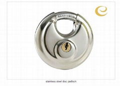 stainless steel disc padlock