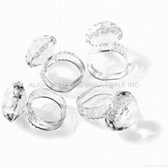 Prodyne AN-60 Jubilee Acrylic Diamond Napkin Rings